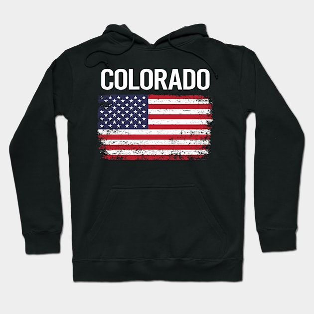 The American Flag Colorado Hoodie by flaskoverhand